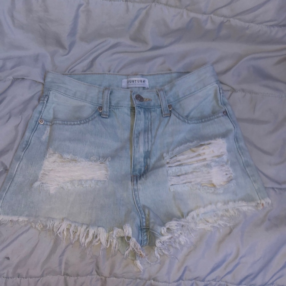 Just USA women’s size xs denim high waisted shorts